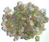 100 10x5mm Transparent Matte Marble Fish Beads